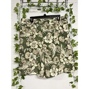 Vintage 90s Islander Mens Medium Board Shorts Lined Swim Trunks‎ Hawaiian Floral